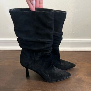 Black Suede Steve Madden Boots